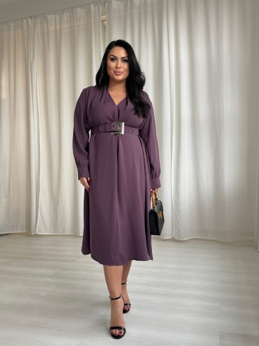 Sukienka DAFNE zestaw rozmiarów 42-48 figa