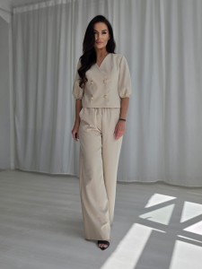 Komplet PARADISE zestaw rozmiarów 36-42 beż