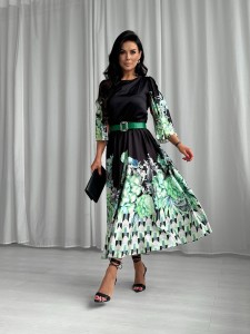 Sukienka FLORALES zestaw rozmiarów 36-40 zieleń