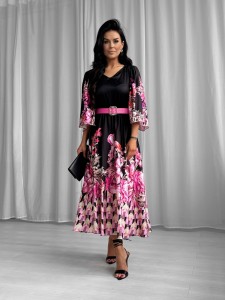 Sukienka FLORALES zestaw rozmiarów 36-40 róż