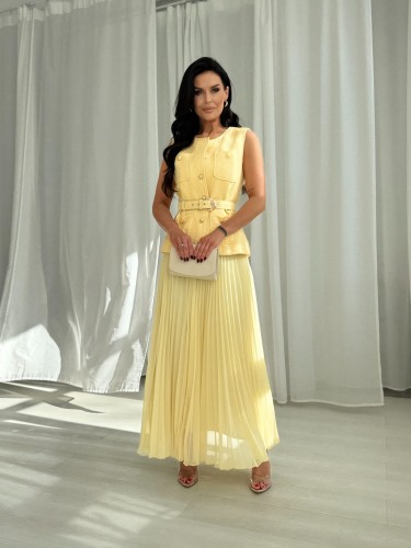 Komplet COCO VEST zestaw rozmiarów 36-42 cytrynowy