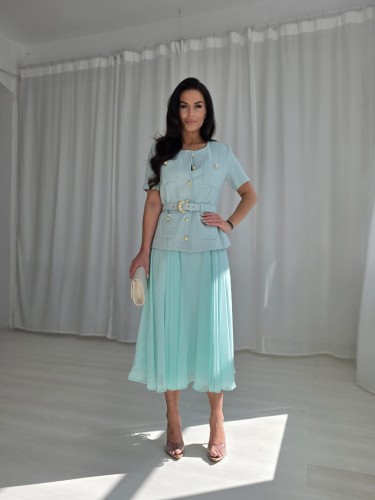 Komplet COCO BLOUSE zestaw rozmiarów 36-42 turkus