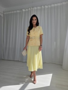Komplet COCO BLOUSE zestaw rozmiarów 36-42 cytrynowy