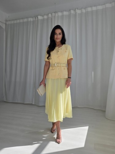 Komplet COCO BLOUSE zestaw rozmiarów 36-42 cytrynowy