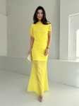 Sukienka SENSUELLE zestaw rozmiarów 36-42 cytrynowy