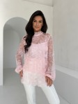 Bluzka LOLA rozmiar uniwersalny pudrowy róż