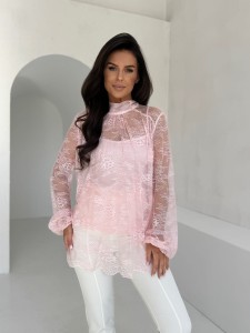 Bluzka LOLA rozmiar uniwersalny pudrowy róż