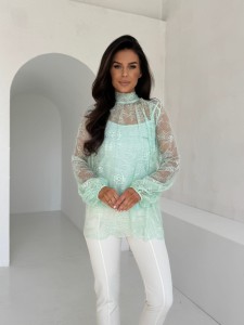 Bluzka LOLA rozmiar uniwersalny turkus