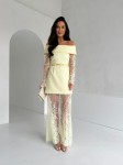 Sukienka MARGARITA zestaw rozmiarów 36-40 cytrynowy