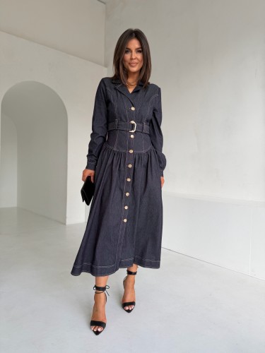 Sukienka FELA WIDE zestaw rozmiarów 36-42 denim
