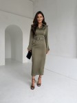 Sukienka SUZETTE zestaw rozmiarów 36-42 khaki